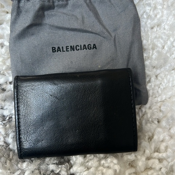 Mini Black Balenciaga Wallet - Picture 3 of 7